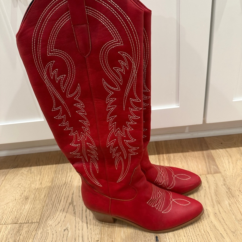 Red Western Cowboy Boots
